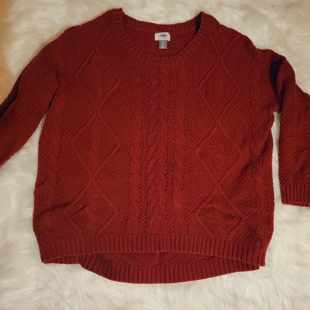Old Navy burgundy sweater size xl